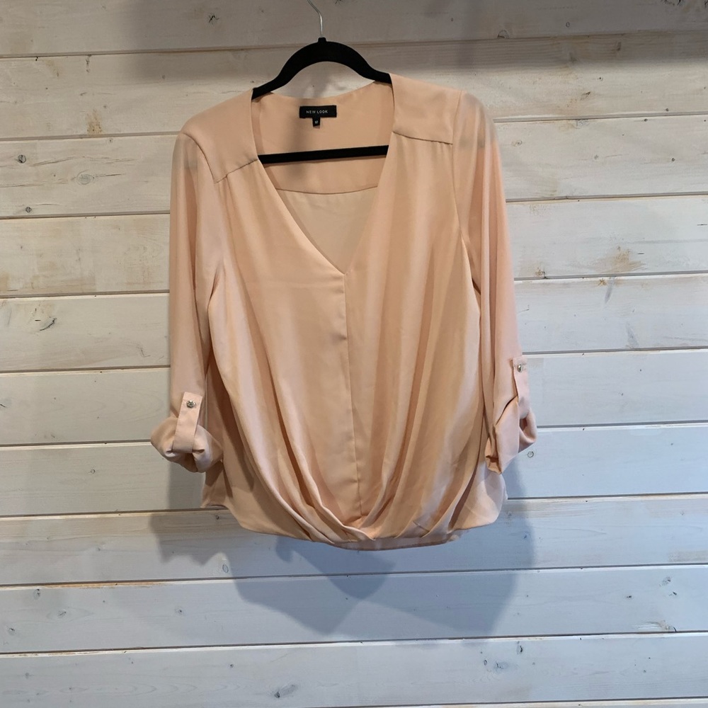 New Look | Light Peach Flowy Blouse
